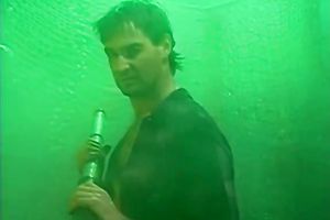 Horny nympho receives her soaked muff licked in retro porn movie scene