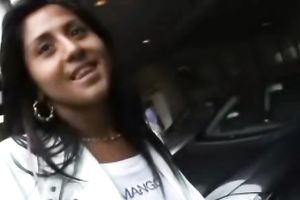 Beautiful and well shaped girlie undresses and receives group-fucked