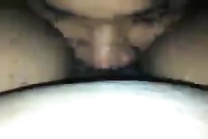 Husband buries his tongue in my puffy bushy cookie as I film