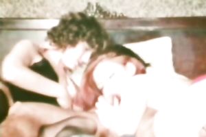 Two hawt harlots involve a lascivious man in FFM trio