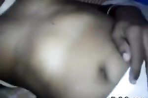 Skanky Indian wife with merry bumpers and hairless wet crack gives head in POV