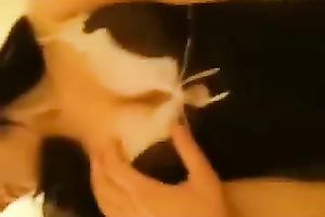 My wicked dark brown GF sucks my jock before taking it in her smooth vag