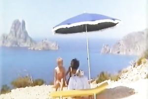Ebony chick and slender European slutty wife having lesbo enjoyment outdoors