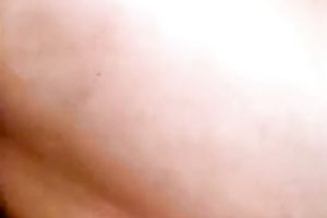 Busty blondie desperately fingers her unattractive haired kitty