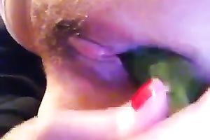 Amazing homemade solo with me masturbating with a cucumber
