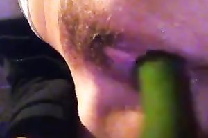 Amazing homemade solo with me masturbating with a cucumber