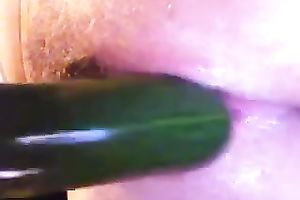 Amazing homemade solo with me masturbating with a cucumber