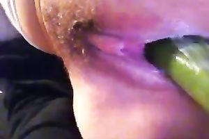 Amazing homemade solo with me masturbating with a cucumber