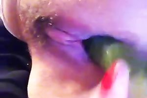 Amazing homemade solo with me masturbating with a cucumber