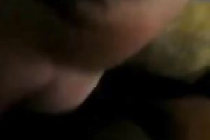 Lewd milf works on my dark wood and entreats me to cum on her face