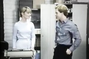 Lubricious MILFs please one one more in arousing retro lesbo porn movie scene
