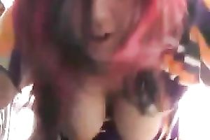 Juggy slut enjoys engulfing my cock and having it in her slit