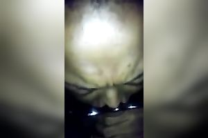 Hungry and cum longing swarthy sweetheart sucks my BBC like there is no camera