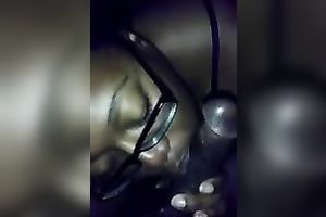 Hungry and cum longing swarthy sweetheart sucks my BBC like there is no camera