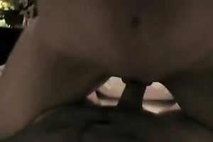 My breasty blond wifey groans sweetly while riding me on top