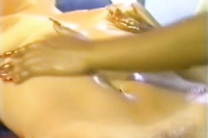 Lesbian abbes having joy with every other on top of the table