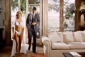 Stunning lesbo scene with 2 retro blondes eating vaginas indoors