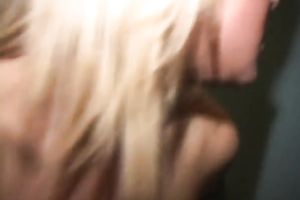 Blonde Married slut with great gazoo rides hard shlong after swallowing it