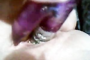 Checking out a fancy present from my husband in my cum-hole