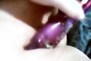 Checking out a fancy present from my husband in my cum-hole