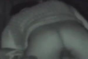 This wicked young pair drilled in the park in the night