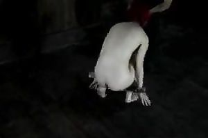 Calico acquires her bald cunt toyed to orgasm in BDSM movie