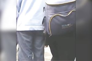 Huge-assed redhead slutwife acquires caught on a hidden livecam in the streeet