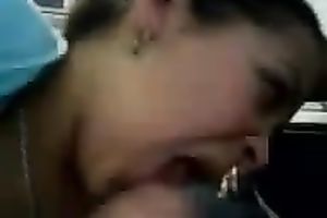 Shameless chubby Latina wife gives me a nice slobbery oral stimulation