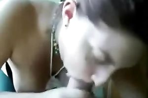 Big-breasted dark brown works on my biggest wang in breathtaking POV video