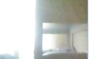 Webcam Turkish doxy shows her whoppers and toys her shaved cunt