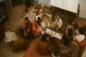 Horny blonde head in red underware acquires her holes hammered