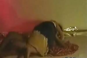 Madly lewd Indian BBC slut serves her stud with her face hole lips