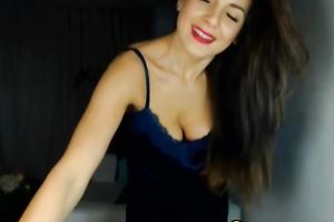 Hot Lady Strips and Plays her Pussy