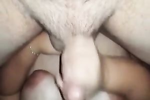 Redhead cute breasty white women strokes and eats my dick on POV home tape