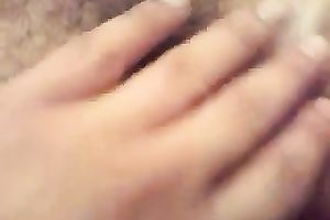Homemade movie with me fingering my wife's hirsute vagina