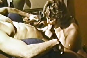 Cum crazed nympho is engulfing on her favorite man's dick in 69 position