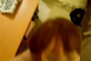 My trashy Japanese girlfriend rides me reverse cowgirl style