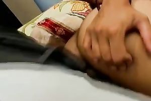 Cute and pleasing Indian milf floozy rides a shaft with her hairy bawdy cleft