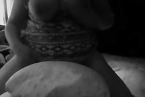 Homemade solo with corpulent me performing pillow humping
