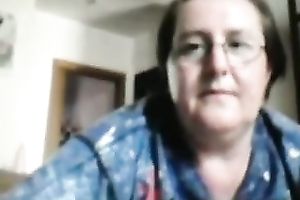 My sexually excited horny white wife with large breasts masturbates for me on camera