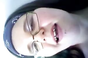Obese harlot with large whoppers masturbates for me on cam