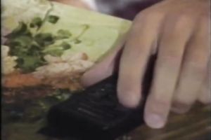 Sexy blondie in white nylons acquires her booty smeared with cum