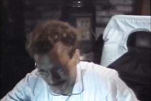 Sexy blondie in white nylons acquires her booty smeared with cum