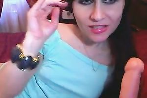 This lustful web camera honey playing with her vibrator made me avid several times