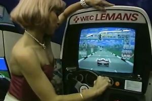 Horny and filthy doxy with priceless ass receives fucked on the sofa