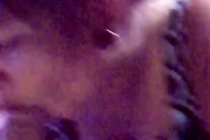 Stunning POV movie scene with my enjoyable dark brown ex GF engulfing my schlong