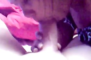 Stunning POV movie scene with my enjoyable dark brown ex GF engulfing my schlong