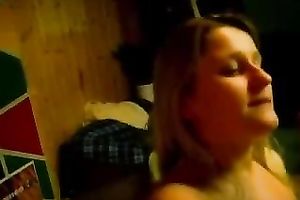 Cute and hot German golden-haired girlfriend and my knob