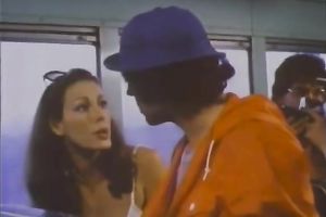 Charming golden-haired amateur wife gives head to a sportsman in a bus