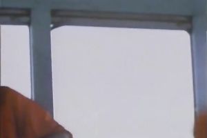 Charming golden-haired amateur wife gives head to a sportsman in a bus